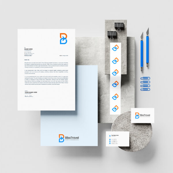 travel logo stationery