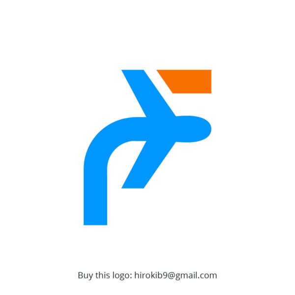 Letter F Travel Plane Logo