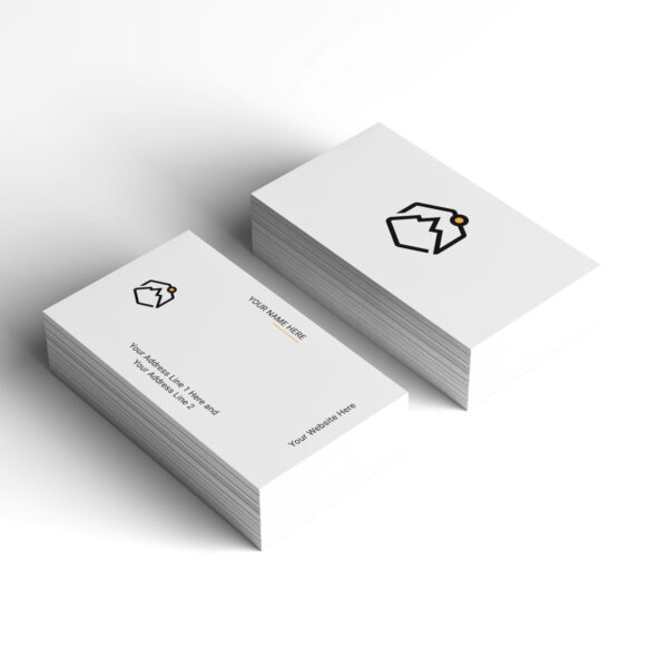 minimal mountain logo business card