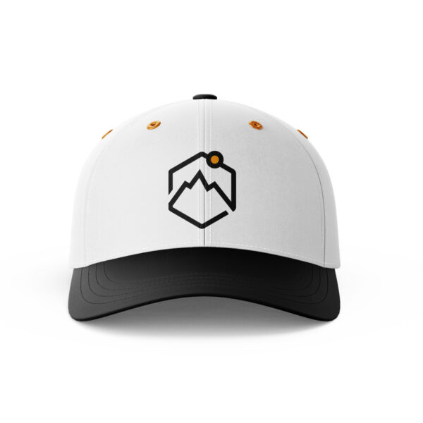 minimal mountain logo cap