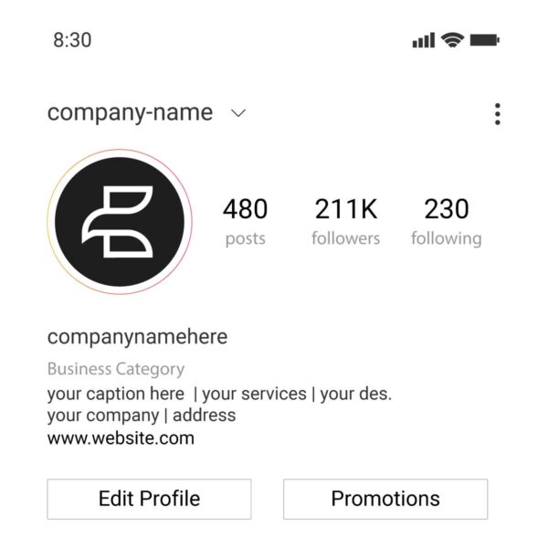 social profile for letter e eagle logo