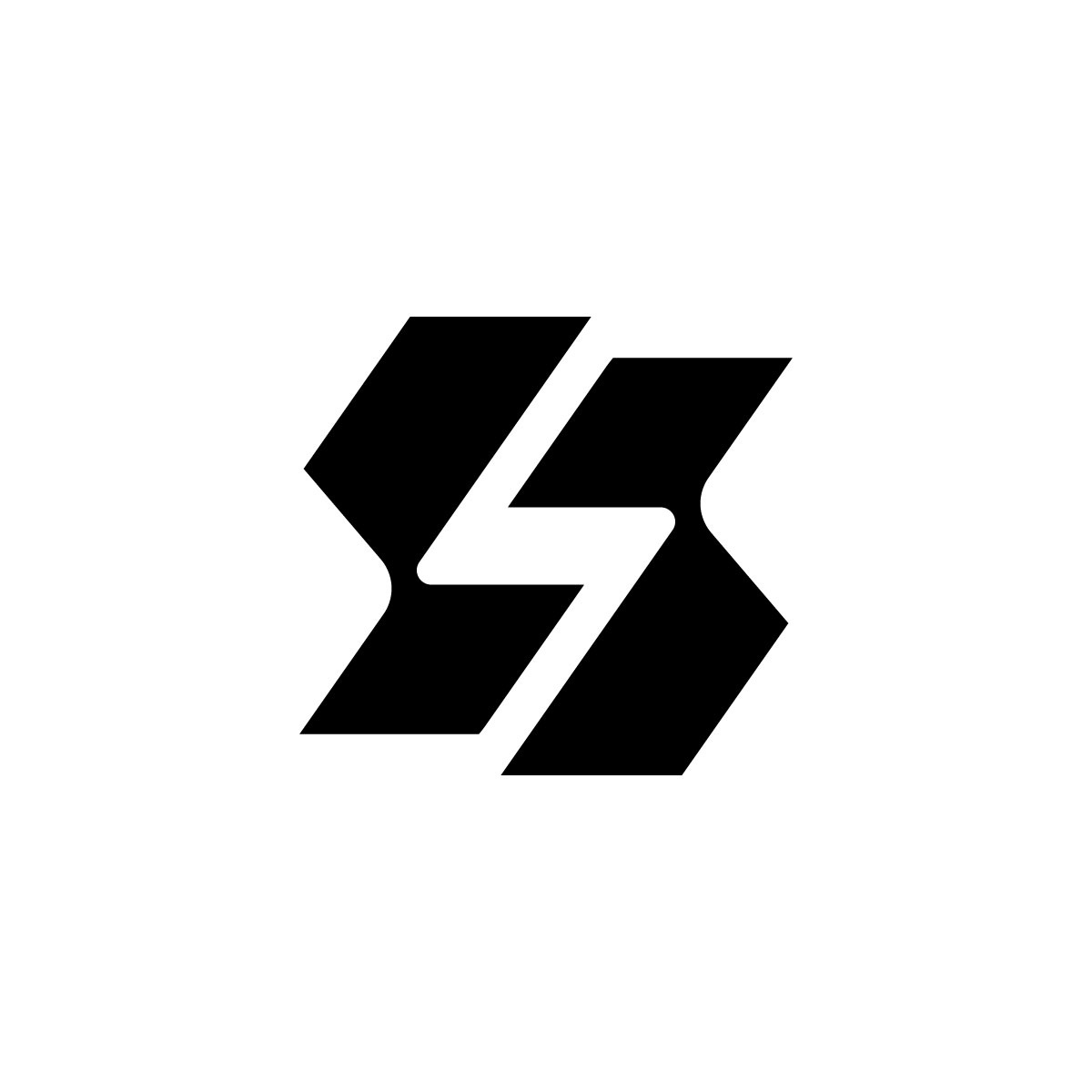 futuristic s logo