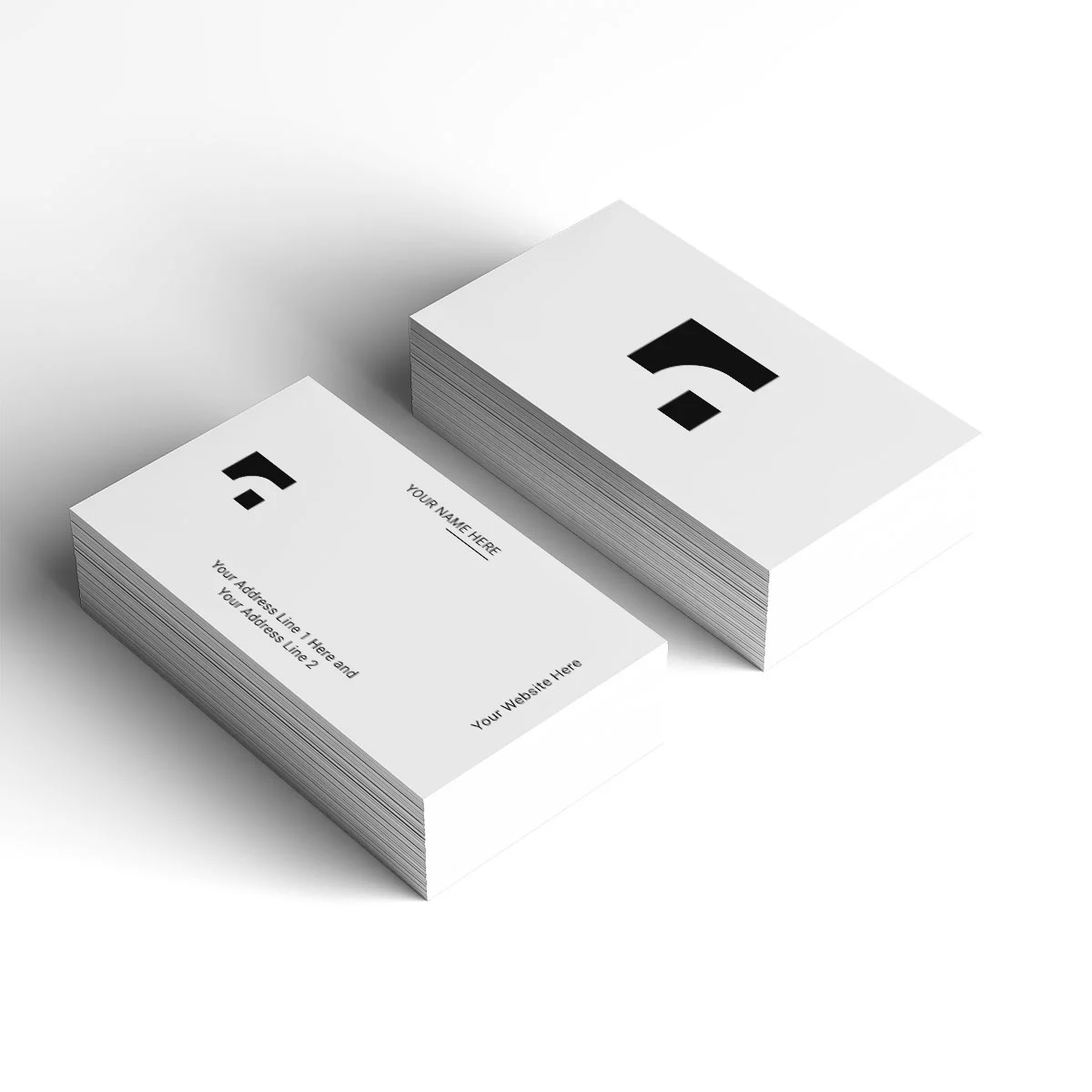 Professional business card with bold G Letter abstract logo