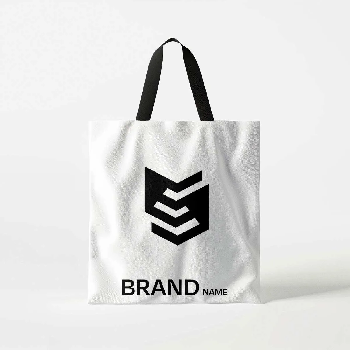 Tote bag featuring logo shield design for tech brand