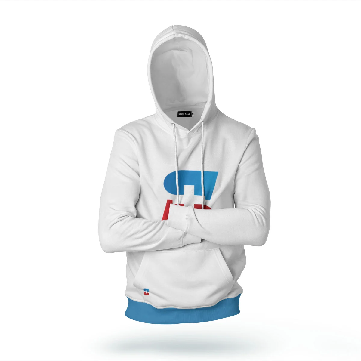 S medical logo design on hospital staff hoodie