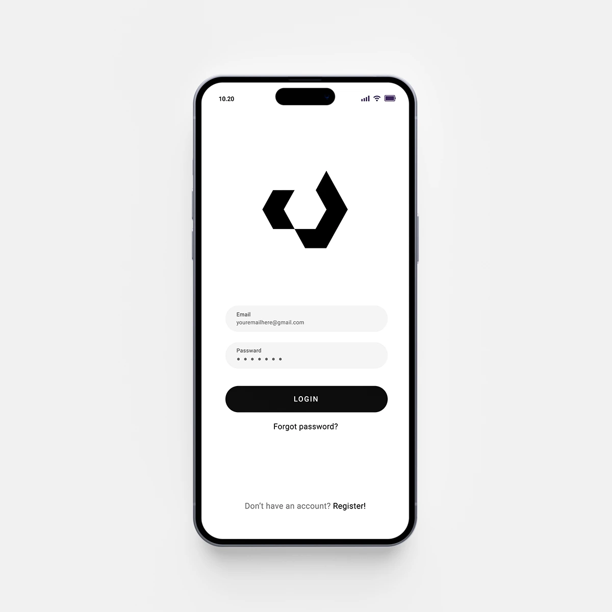 Minimal w logo design icon for tech startup app