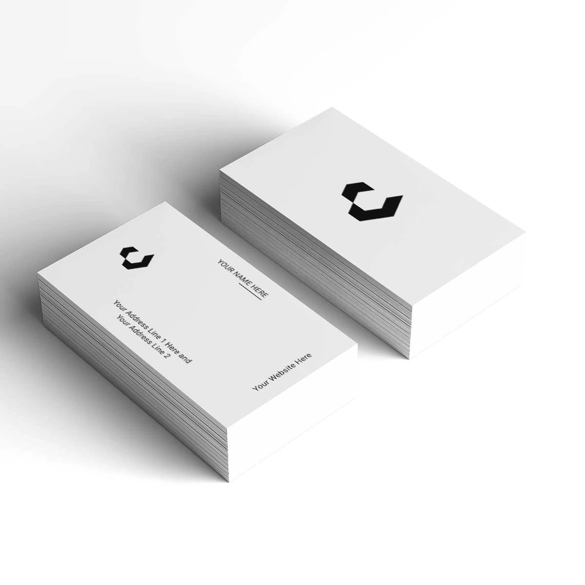 Modern w letter logo design on professional business card branding