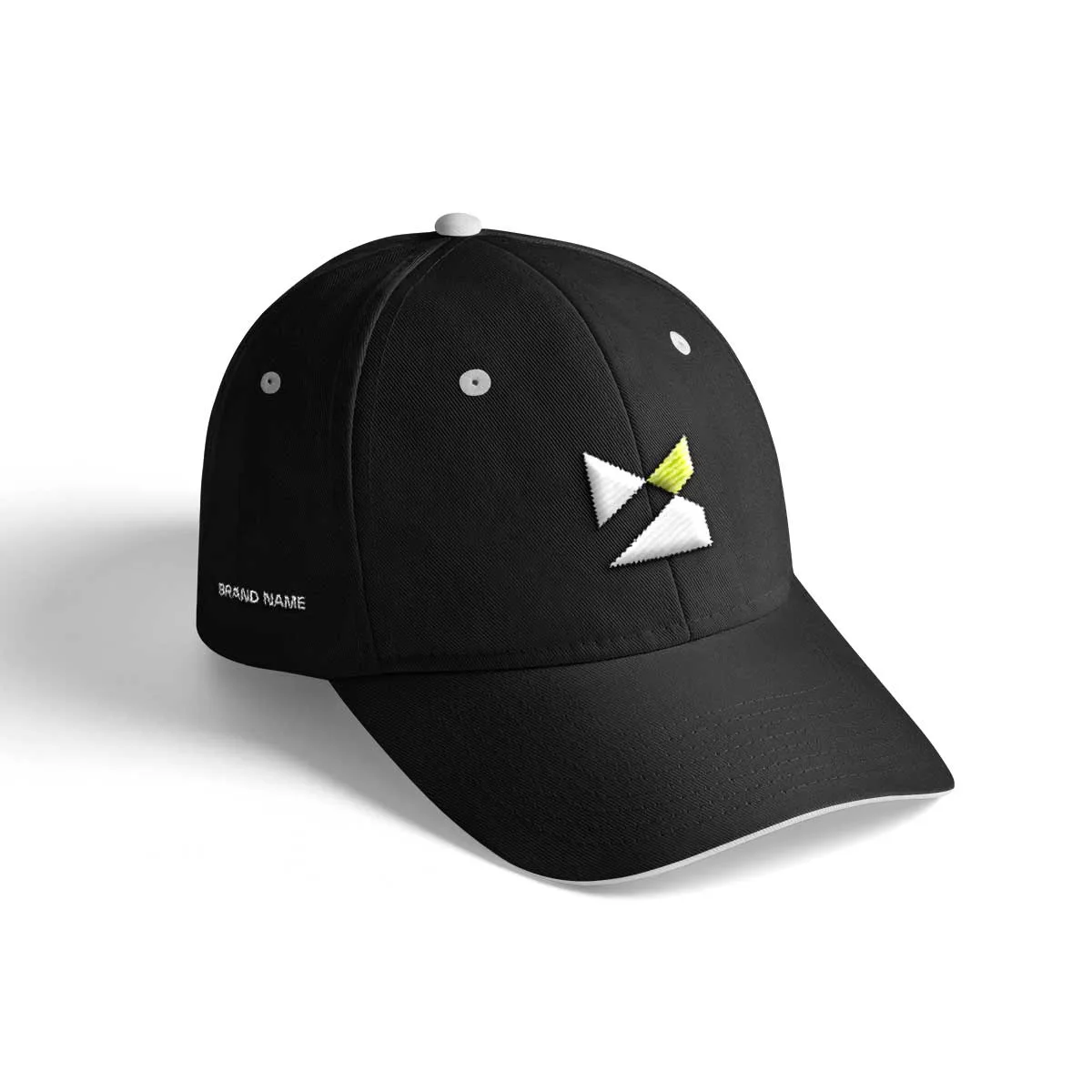 Stylish cap with letter m logo for brand identity